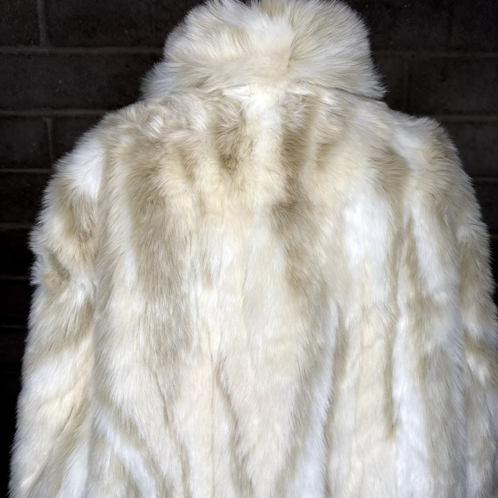 Donna Salyers Fabulous-Furs Ivory Faux Fur Coat Women’s 3X Plush Winter Jacket - Picture 10 of 13